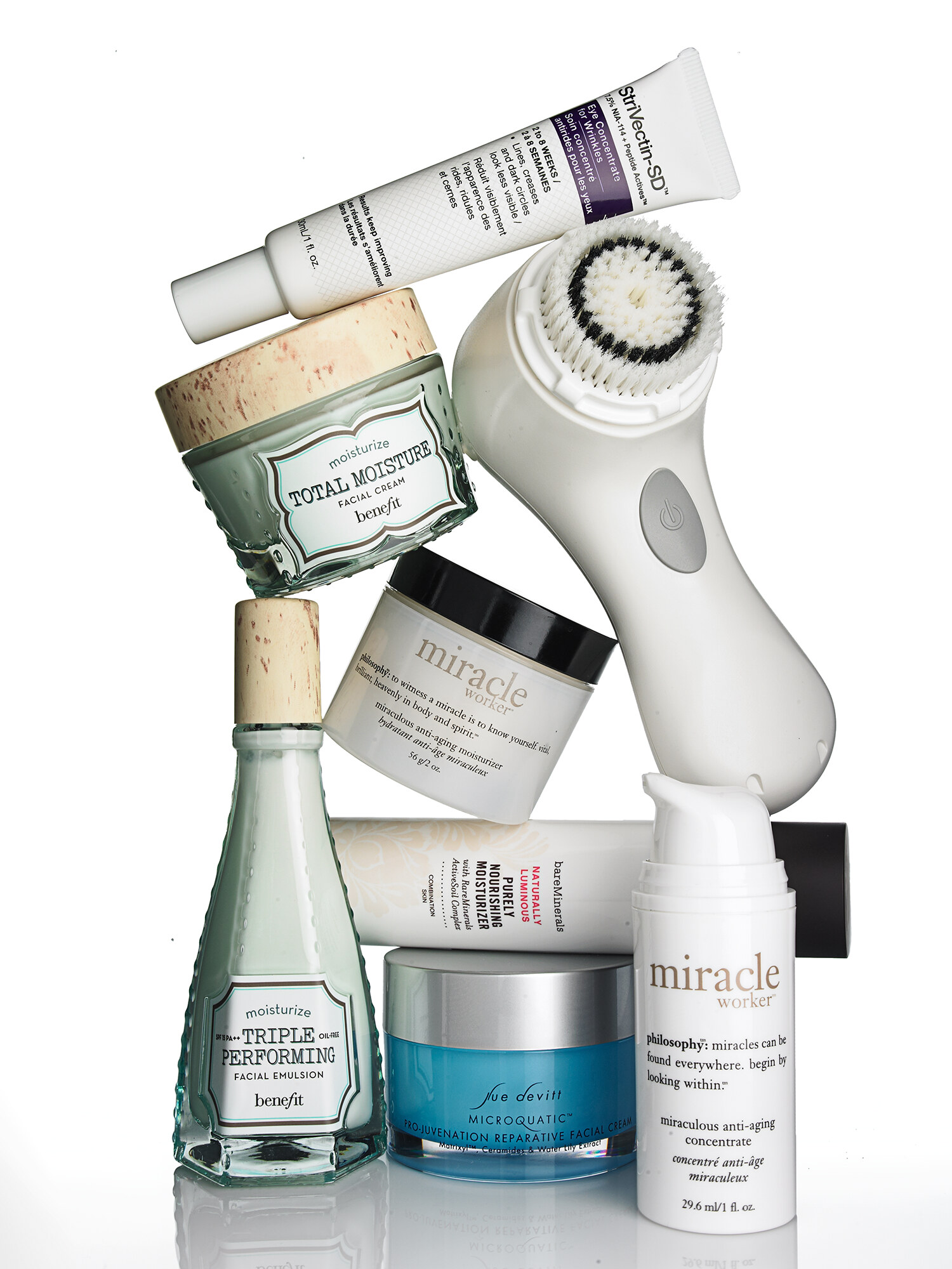 StriVectin-SD miracle serum skincare product photography for beauty advertising. Jason Guffy commercial photographer, San Diego.